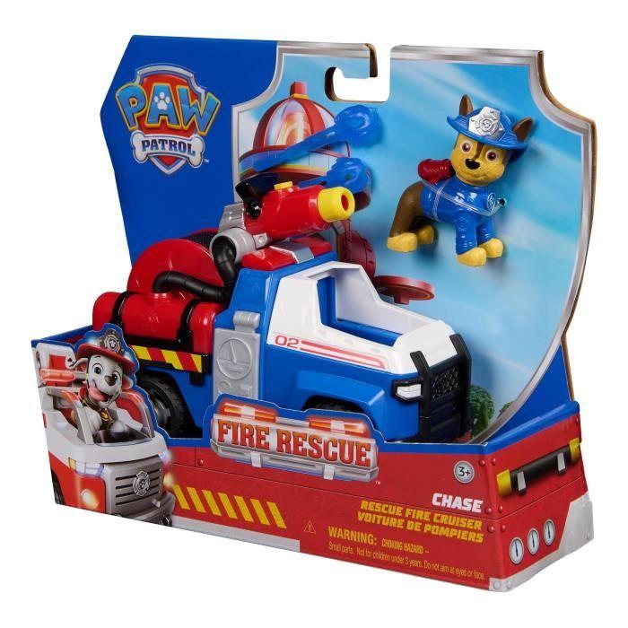 Figur Chase - Fahrzeuge + 2 Geschosse - ab 3 Jahren - Feuerwehr Rettung - Die PAW Patrol