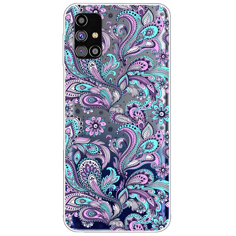 Clear Soft Cover for Samsung A31 A41 A51 A71 Case TPU Transparent Lovely Fashion Cases for Galaxy A71 Silicone Bumper Cat