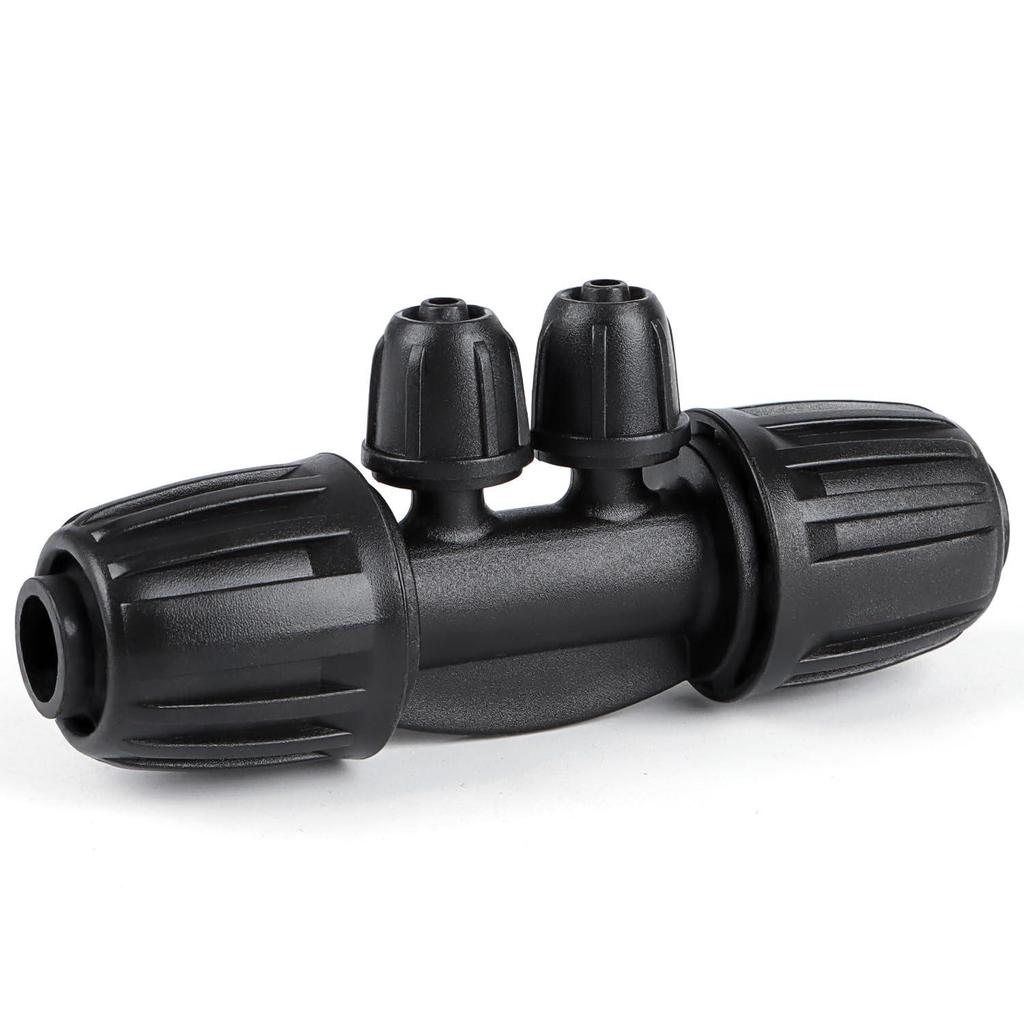 16mm PE Pipe Water-Saving Irrigation Fittings: 4-Point Hose, Valve, Reducing Tee, Six-Way Plug, Elbow Connector