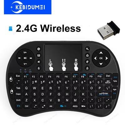 Mini-Funk Tastatur 2,4 GHz 92 Tasten Air Mouse Fernbedienung Touchpad Englische Gaming Tastatur für Windows PC Box Projektor