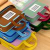 L-shaped A4 file bag, large opening mesh stationery storage bag, large-capacity transparent file bag, school supplies