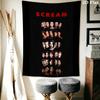 Scream Wall Tapestry Aesthetic Wall Hanging Printed Fabric Blanket Decorative Tapestries for Bedroom Living Room Home Decor