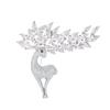 Big Horn Deer Zircon Brooch High-End Sika Deer Brooch Pin Button Pin Clothing Accessories Korean Brooch Wholesale