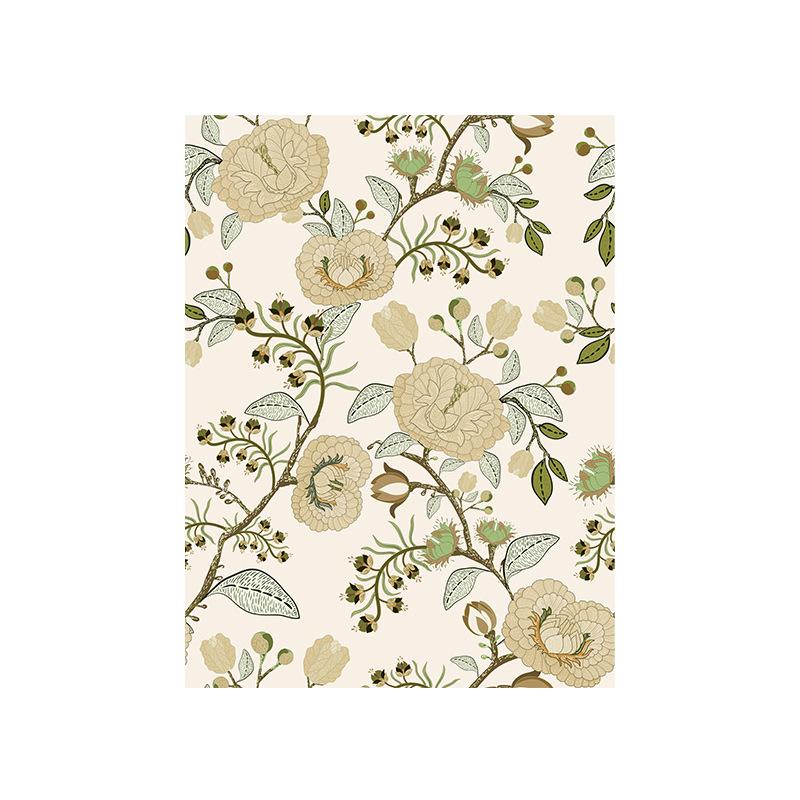 Vintage Pink Floral Peel and Stick Wallpaper Self Adhesive Wallpaper Removable Contact Paper Stick on Wall Paper for Kitchen