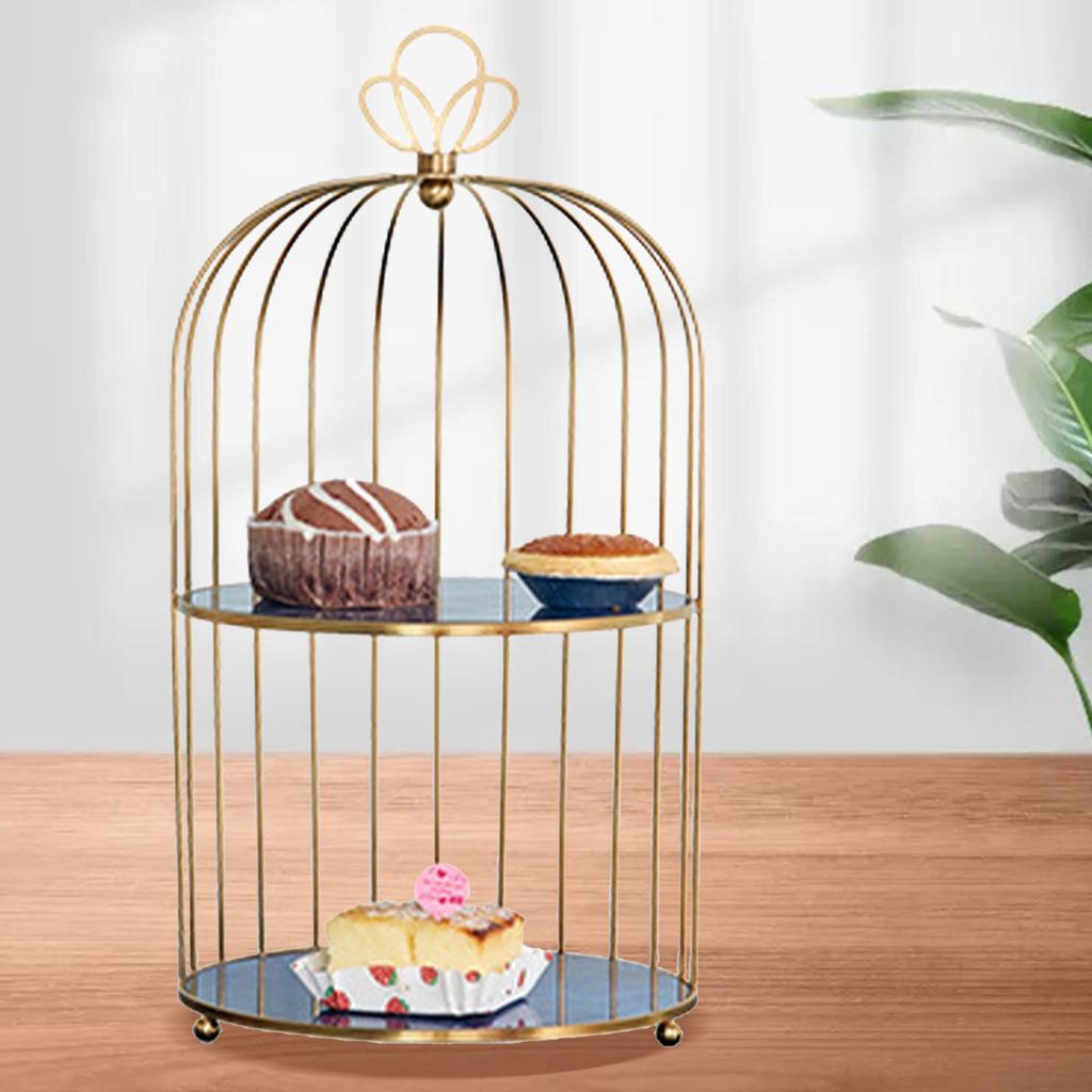 Shape Cake Stand Holder Jewelry Display Shelf Bathroom Tray Dresser Perfume Wedding