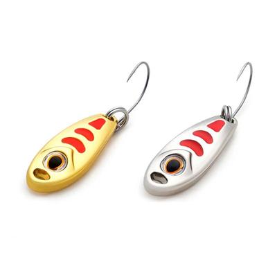 Kylebooker Fishing Lure Spoon Single Hook 1,5g 3g 5g Metal Lure Hard Bait Jig Lures Spinnerbait Είδη ψαρέματος Small Pea