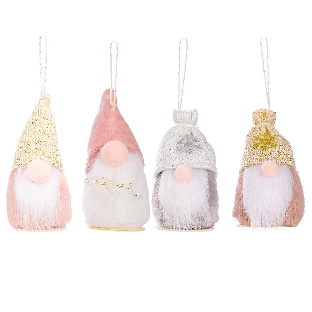 Captivating Wooden Doll Ornaments With Round Base And Whimsical Hats For Cheer Holiday