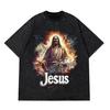 Original Design Oversized Savior Graphic TShirt Mens Long Sleeves Cotton Tee Solid Retro Hip Hop American Style Tops