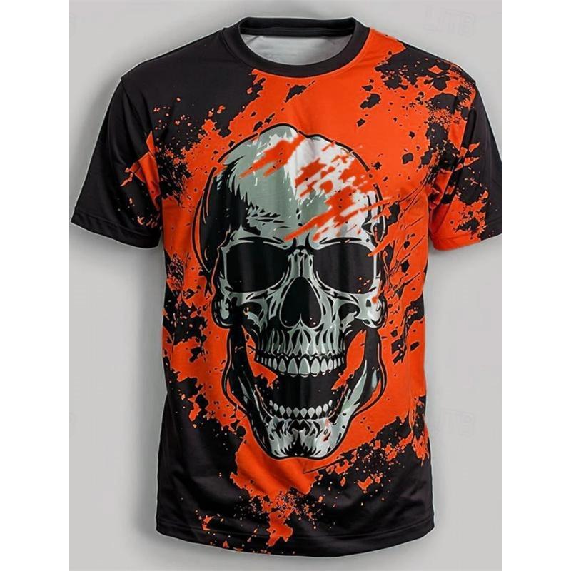 Men's Vintage Isle of Man Tt Motorcycle 3D Printed T-Shirt Personality Street Men's T-Shirt Fitness Oversized T-Shirt