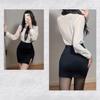 OL Secretary Cosplay Sexy Erotic Extreme Female Teacher Teacher Costume Suit Mini Skirt Ladies Temptation Costume 5 Piece Set [Sexyhot] See-Through