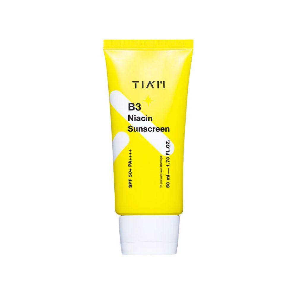 TIAM Vitamin B3 Niacin Sunscreen 50ml SPF 50+ PA++++ for Invisible UV Protection and Daily Brightening Shield