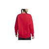 Nike Odzież sportowa Phoenix Fleece Jednolity kolor Bluza dresowa z okrągłym dekoltem Damska bluza University-Red DQ5734-657