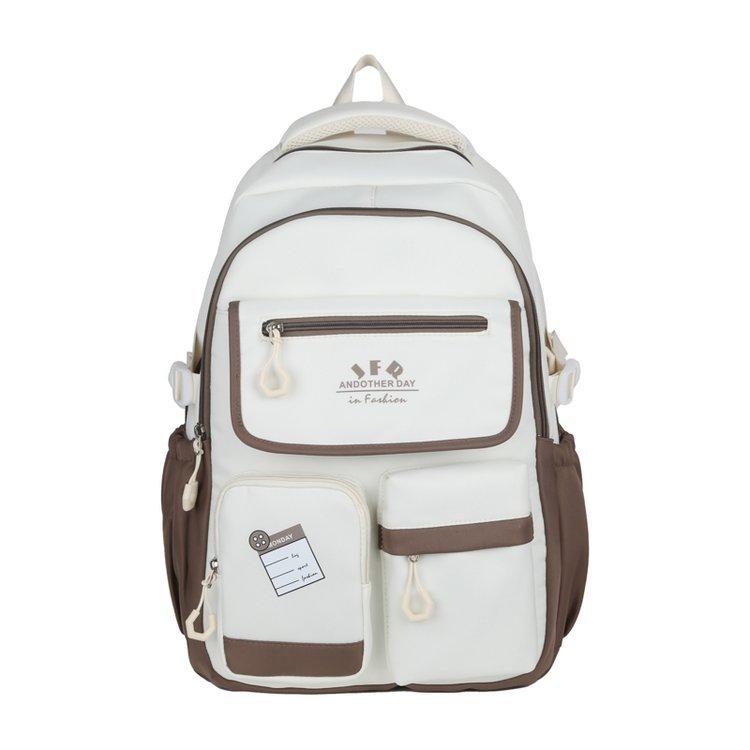 Schoolbag female ins high value cute bar versatile large capacity junior high school student schoolbag junior high school student backpack