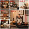 Farmhouse Style Halloween Wooden Tabletop Sign Cartoon Halloween Tiered Tray Decor  Shelf Decor
