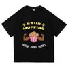 Bad Counselors Stud Muffins Tshirt Unisex Streetwear Loose Short Sleeve Summer Female Tshirts Casual Cotton Soft Graphic Tees