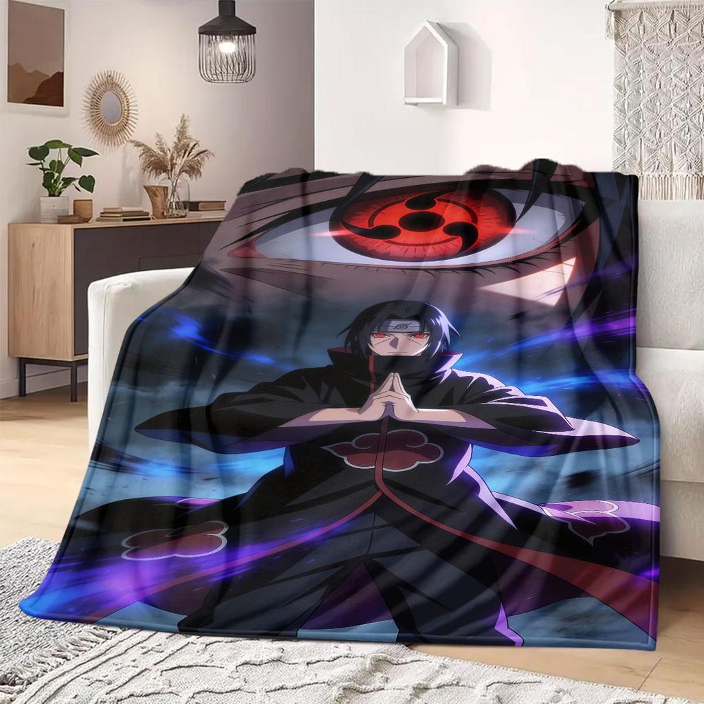 Naruto Anime Print Blanket Warm  Comfortable Flannel Blanket Suitable for Bedrooms, Sofas, Beds, Chairs, Picnics, Travel