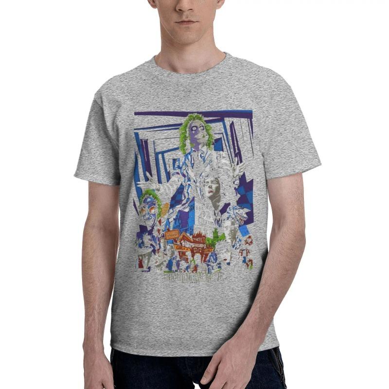 Men Women B-Beetlejuiced T Shirt Lydia Deetz Tim Burton Cotton Clothing Short Sleeve Round Collar T-Shirts Men’s