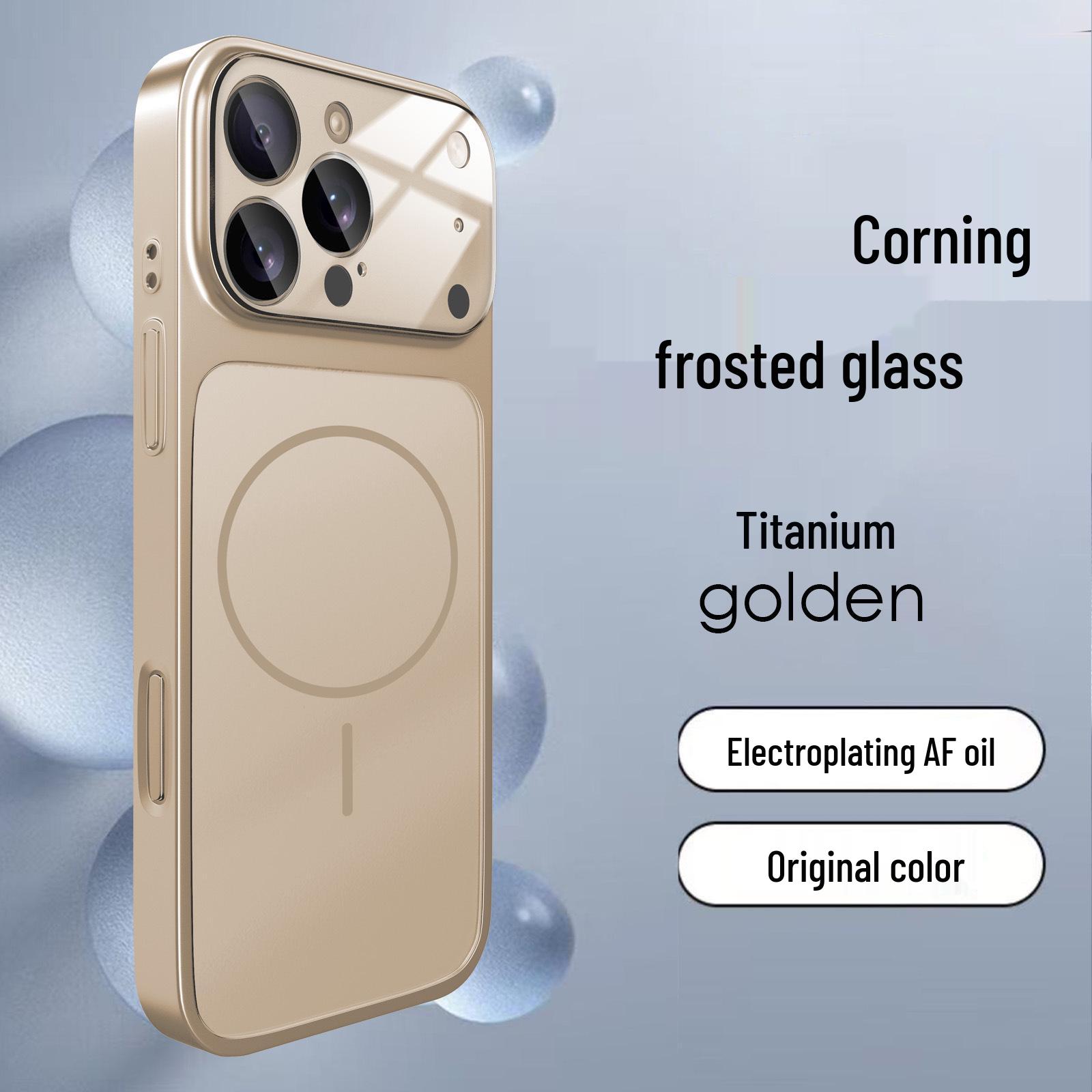 

iPhone 17 Pro Max Matte Glass Magnetic Case, Drop-Proof Protective Cover iPhone 17 Air