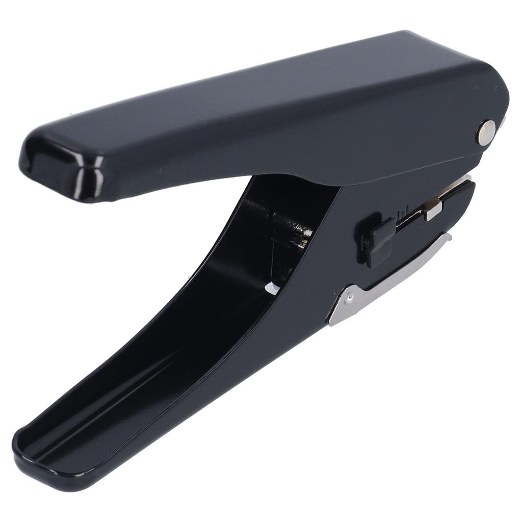 Hole Puncher Single 10 Pages Labor Saving Handle Punching Machine for Business Cards Plastics