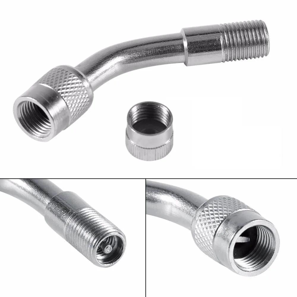 1Pcs 45 90 135 Degree Angle Bent Valve Adaptor Tyre Tube Valve Extension Adapter for Motorcycle Truck Car Moto Bike