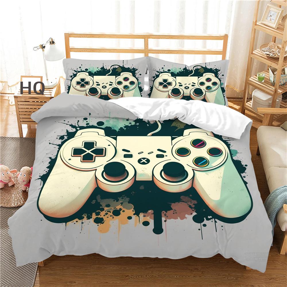 Spielkonsole Bedruckte Bettbezüge Doppelbett Bettwäsche-Set Bezug Mann Kind Design Hochrangige Heimtextilien