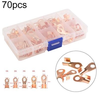 Kit Kupferklemmen Aufbewahrungsbox Ringöse Crimp Kabel Draht Ersatz