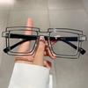 Vintage Square Eyeglasses  New Cute Cartoon Style Blue Light Blocking Spectacles Ins Trendy Optical Computer Eyewear