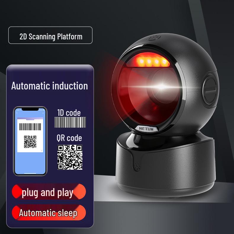 Bluetooth QR Scanner Stand for Supermarkets