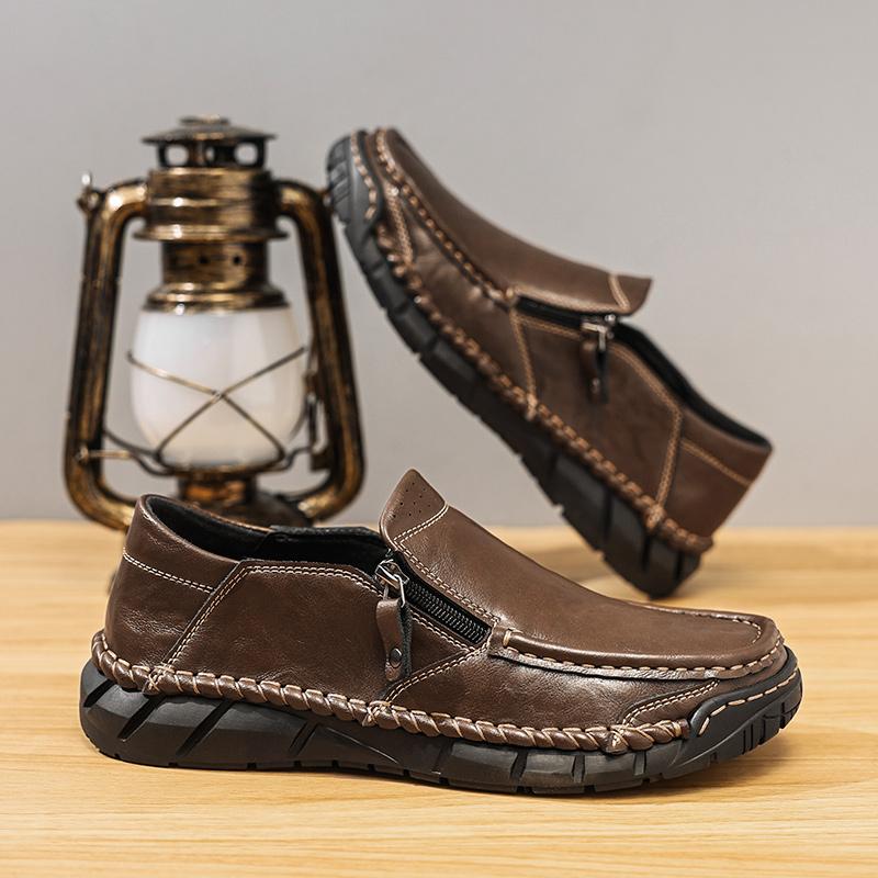 Fashion Handmade Men Loafers New Casual Business Shoes Fashion Leather Flats Comfortable Men's Leisure Shoe Classics Formal Footwear