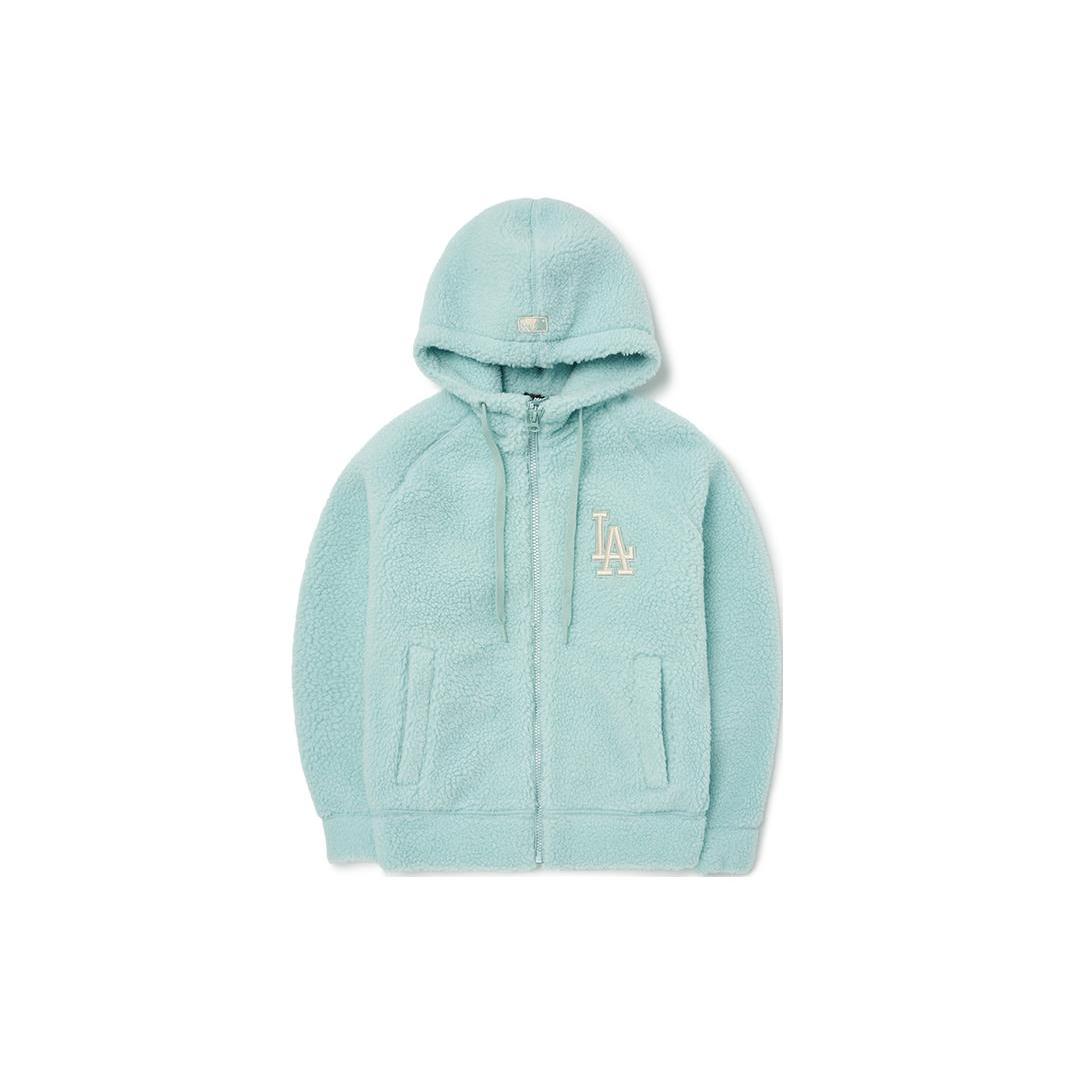 MLB Velvet feel Coat Unisex Light Blue 3AFDB0226-07BLL S