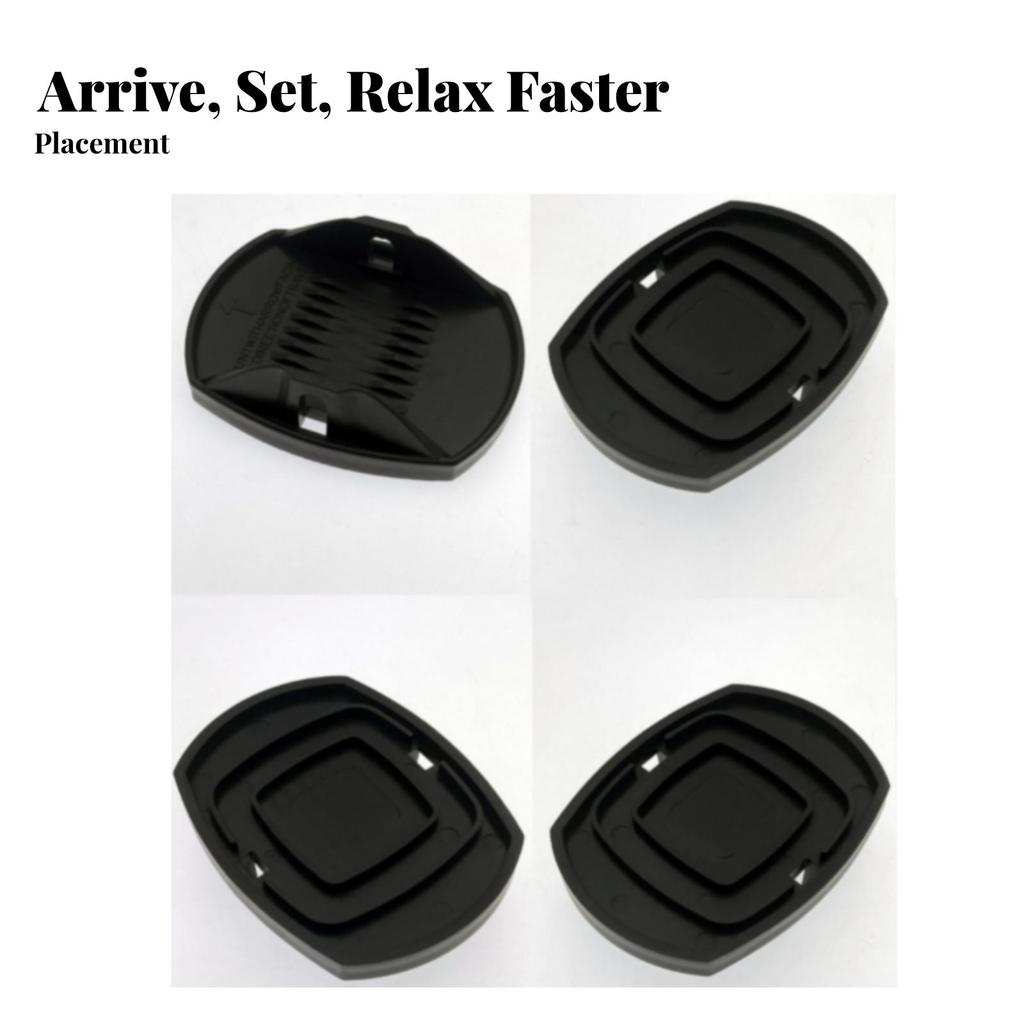 4 Pieces Pad Level Jack Support with Locking Pin Solid for Campsite Leveling