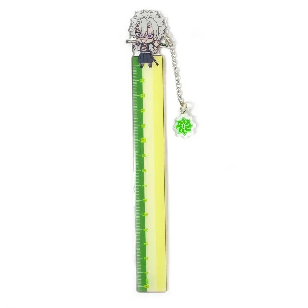 Anime Ruler Kamado Tanjirou Nezuko Kawaii Figure Straight Ruler Drawing Rulers School Stationery Kids Gift