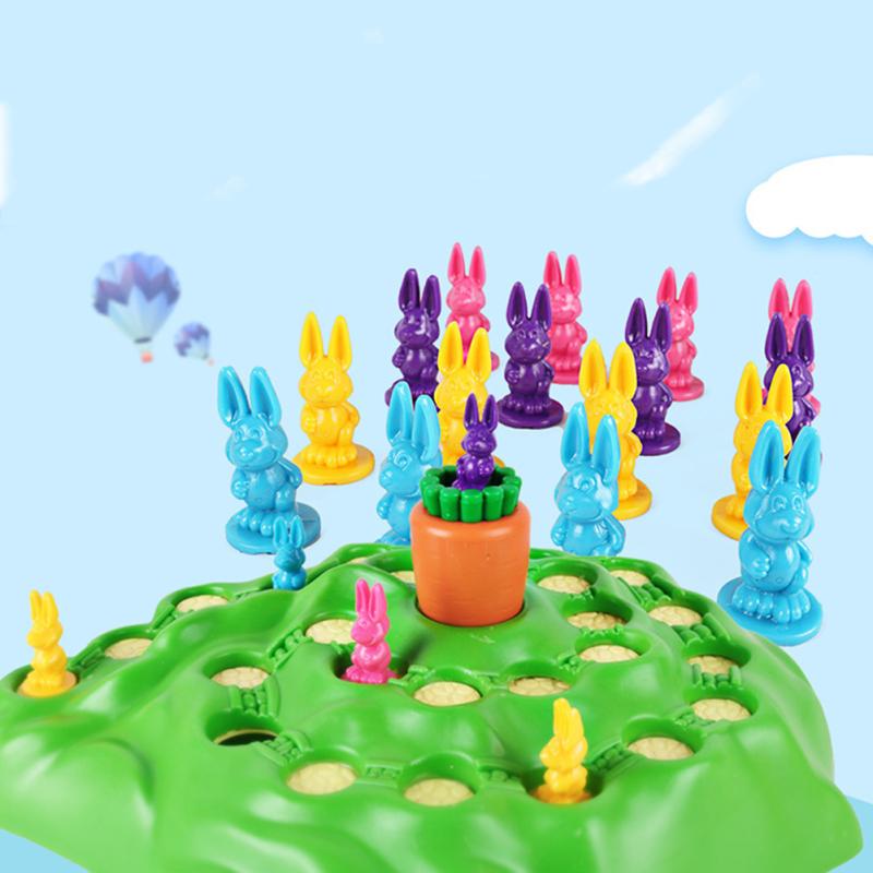 Children's Puzzle Game Rabbit Cross Country Competition Parenting Intelligence Board Game Family