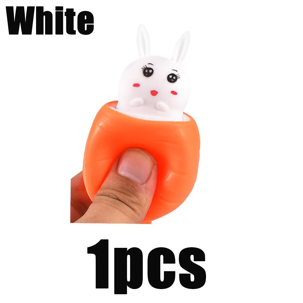 

1/2pc Squishy Carrot Rabbit Squeeze Telescopic Toys Children s Radish Rabbit Cup Pinch Pop Up Rabbit Creative Stress Relief Gift
