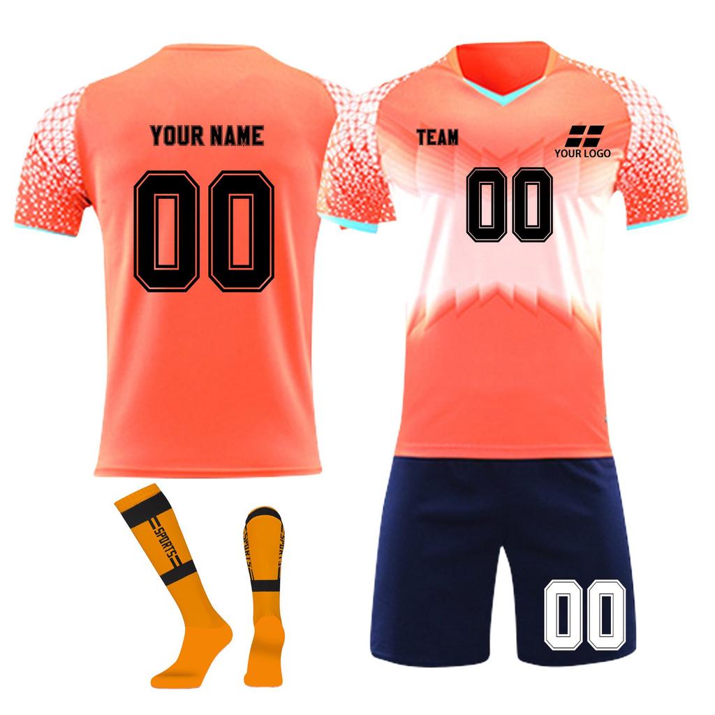 Personalised Shirts Kit Mens Girls With Name Number Custom Football Jerseys For Boys Training Suit