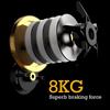 Baitcasting Reel Metal Bearing Aluminum Water Droplet Wheel Anti-explosion Line 7.2:1 High Rotational Speed Ratio Fishing Tackle