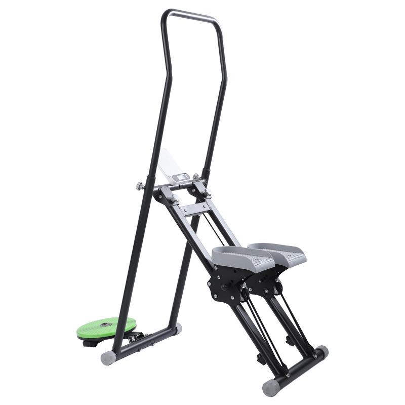 Foldable Home Stair Climber Stepper: Multi-Function Fitness Twist Waist Machine
