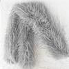 New Faux Fur Women Scarf Long Fluffy Shawl Wrap Solid Color Winter Warm Neck Cover