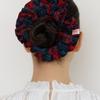 FANTASTIC PLANET flannel check scrunchie (RED)