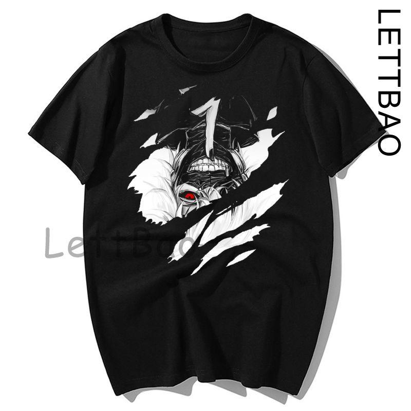 Tokyoghoul Harajuku Anime T Shirt Men Women Short Sleeved One Eyed King Casual T Shirt
