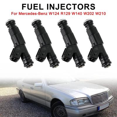 4PCS Kraftstoff Injektor 0280155821 Fit Für Mercedes-Benz W124 R129 W140 W202 W210 Auto Zubehör