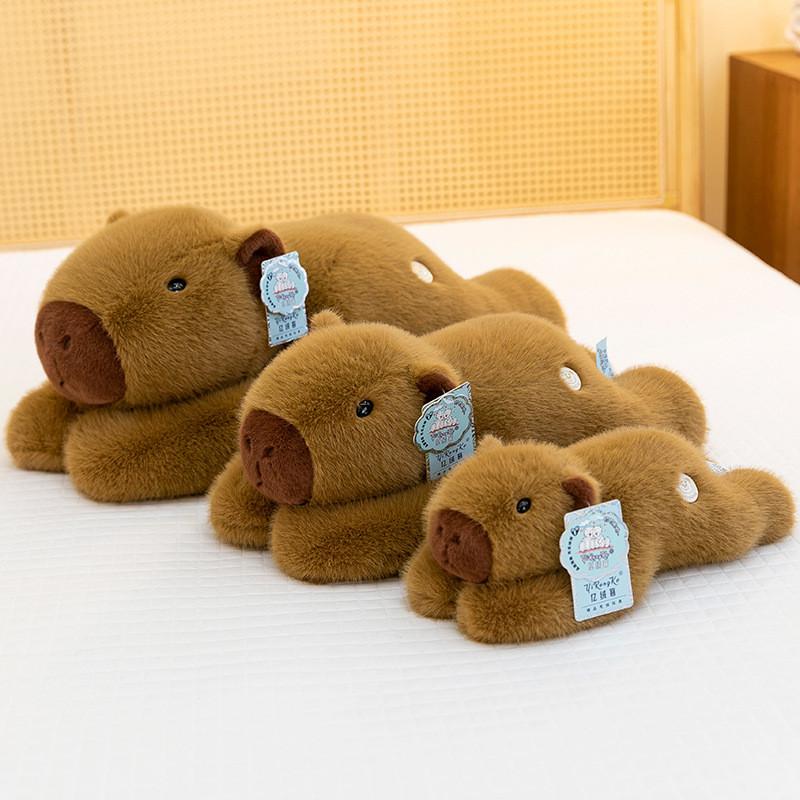 Capybara Plush Toy Cute Cartoon Stuffed Animal Kids Sleep Pillow Home Decor