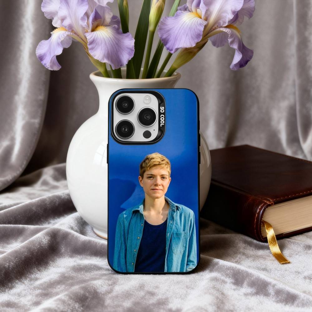 COOL M-Mae M-Martin Actress Phone Case For iPhone17,16,15,14,13,12,11 Plus,Pro Max Black Candy Silver Plated Cover