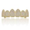 WISH Micro Inlaid Gold Teeth Set Sharp Teeth Vampire Teeth Hip Hop Accessories Teeth Set Factory