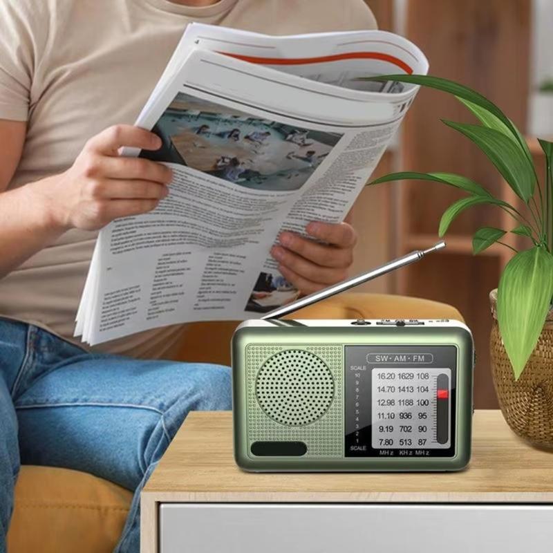 Portable Radio AM FM Shortwave Radio AM FM Weather Radio Sound Equipment Great Reception Earphone Transistors Radio