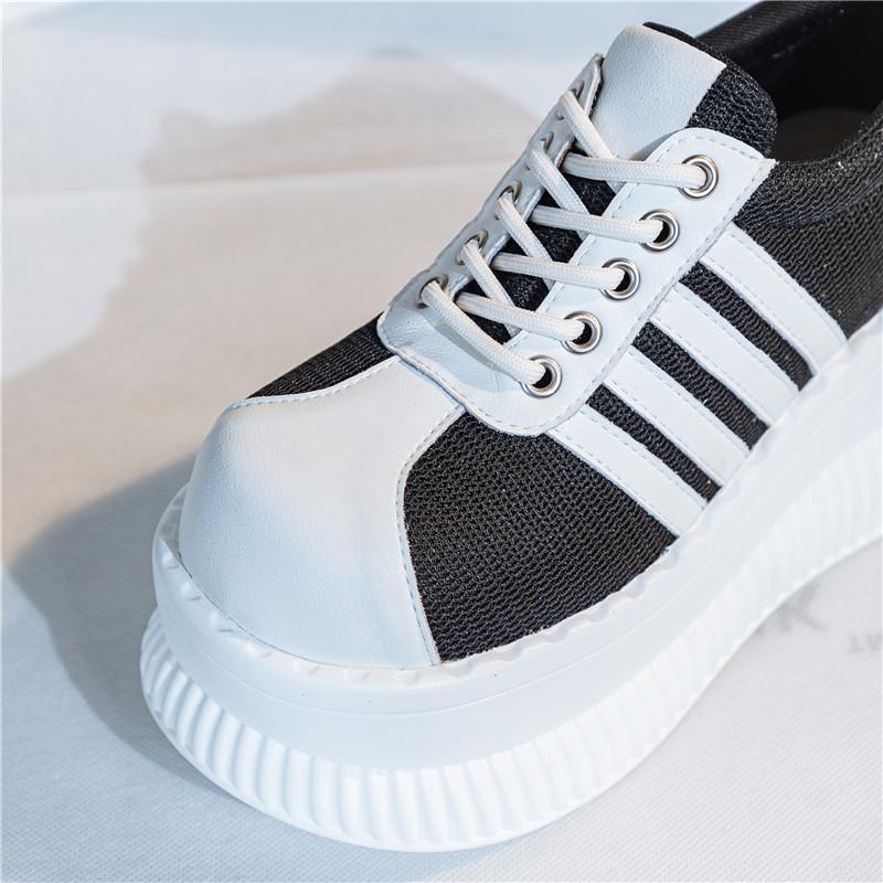 Punk Thick-soled Muffin Single Women's Height Increased By 8 Cm Leisure Sports Personality Niche Platform Sneakers Shoes