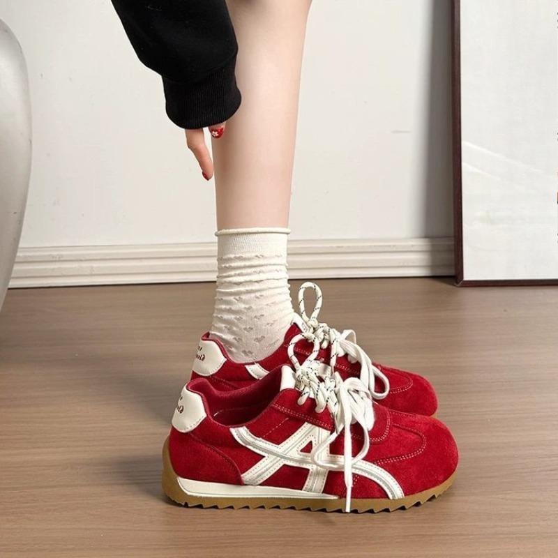 Atmungsaktive Damenschuhe, Schuhe mit dicker Sohle, Freizeitschuhe