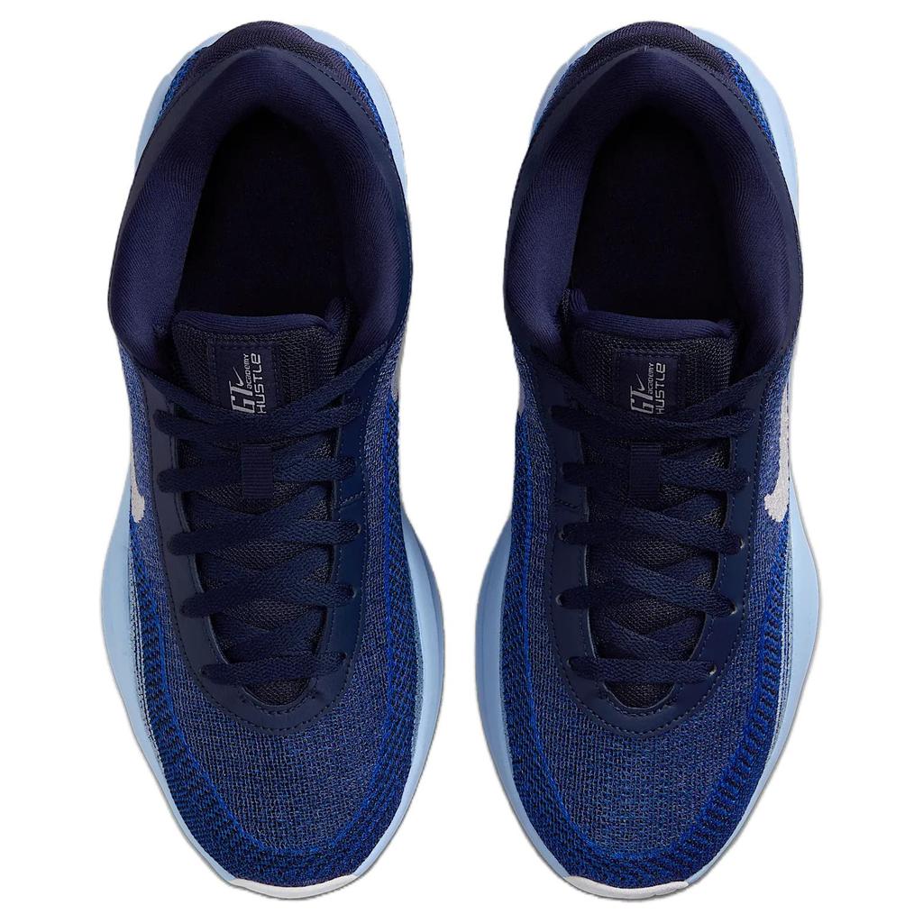 Nike GT Hustle Academy Anti Slip Wear Resistant Low Top Basketball Shoes Unisex Blue Basketball Shoes FJ7808-401