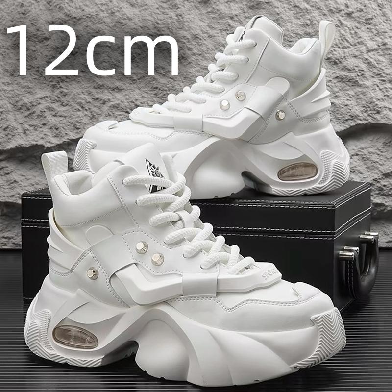 Hohe neue unsichtbare Innen-Höhensteigerung Luftpolster Freizeit Dicksohlige Papa Trendige Schuhe