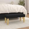 346626 vidaXL Bench Black 70x30x30 Cm Fabric